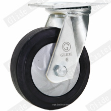 Heavy Duty Nylon Core Elastic Rubber Swivel Caster (G4403D)